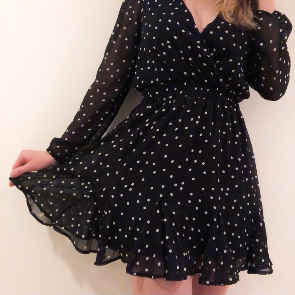 Francesca’s Polka Dot Dress